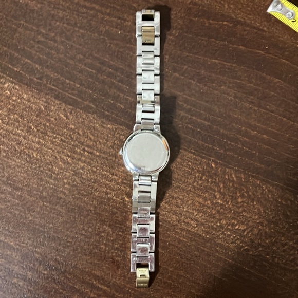 Fossil Silver and Gold Two-Tone Watch with Crystal Bezel - Picture 6 of 7